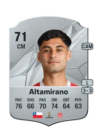 Javier Altamirano Rare 71 Overall Rating