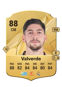 Federico Valverde Rare 88 Overall Rating