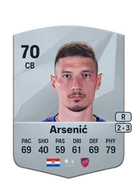 Zoran Arsenić Common 70 Overall Rating