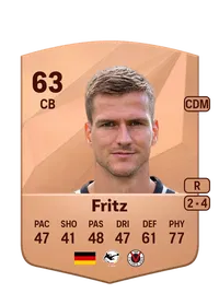 Moritz Fritz Common 63 Overall Rating