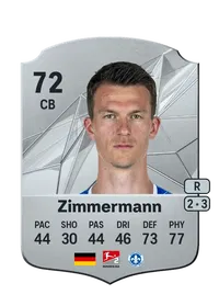 Christoph Zimmermann Rare 72 Overall Rating