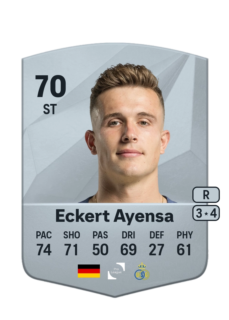 Dennis Eckert Ayensa Common 70 Overall Rating