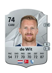 Dani de Wit Rare 74 Overall Rating