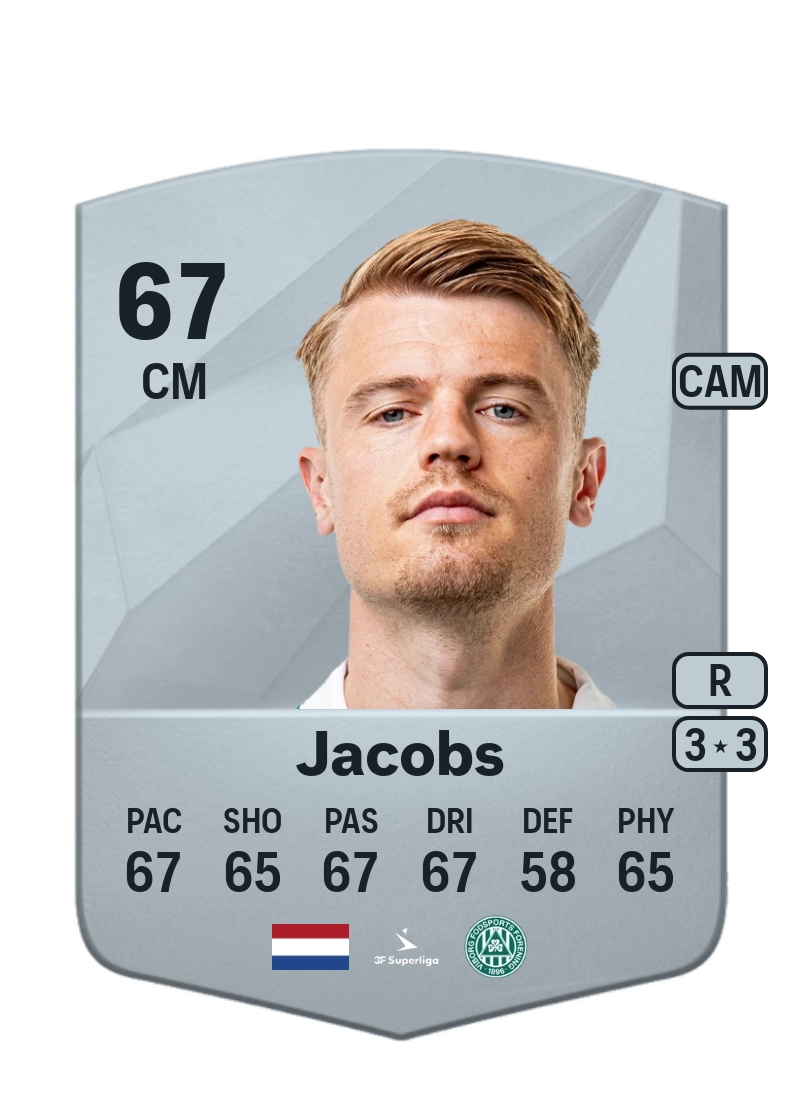 Jamie Jacobs Common 67 Overall Rating