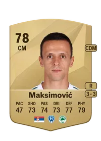 Nemanja Maksimović Common 78 Overall Rating