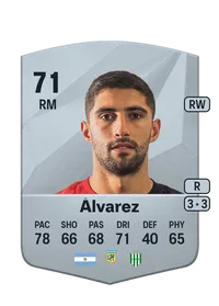 Juan Álvarez Common 71 Overall Rating