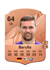 Anthony Barylla Rare 64 Overall Rating