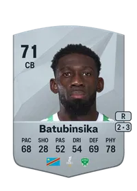 Dylan Batubinsika Common 71 Overall Rating