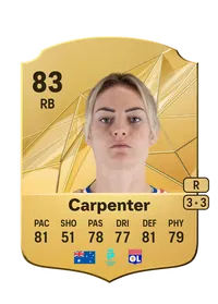 Ellie Carpenter Rare 83 Overall Rating