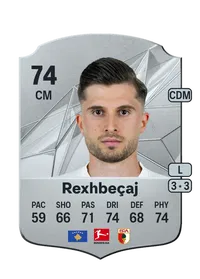 Elvis Rexhbeçaj Rare 74 Overall Rating