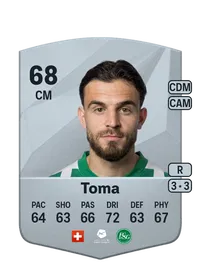 Bastien Toma Common 68 Overall Rating