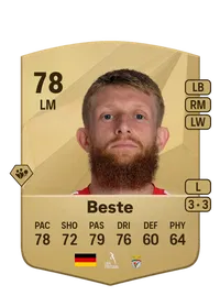 Jan-Niklas Beste Common 78 Overall Rating