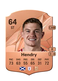 Callum Hendry Rare 64 Overall Rating