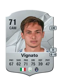 Emanuel Vignato Rare 71 Overall Rating