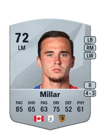 Liam Millar Common 72 Overall Rating