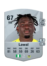 Yusuf Lawal Common 67 Overall Rating