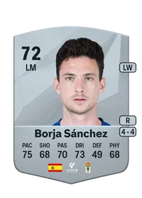 Borja Sánchez Common 72 Overall Rating