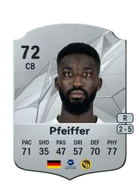 Patric Pfeiffer Rare 72 Overall Rating