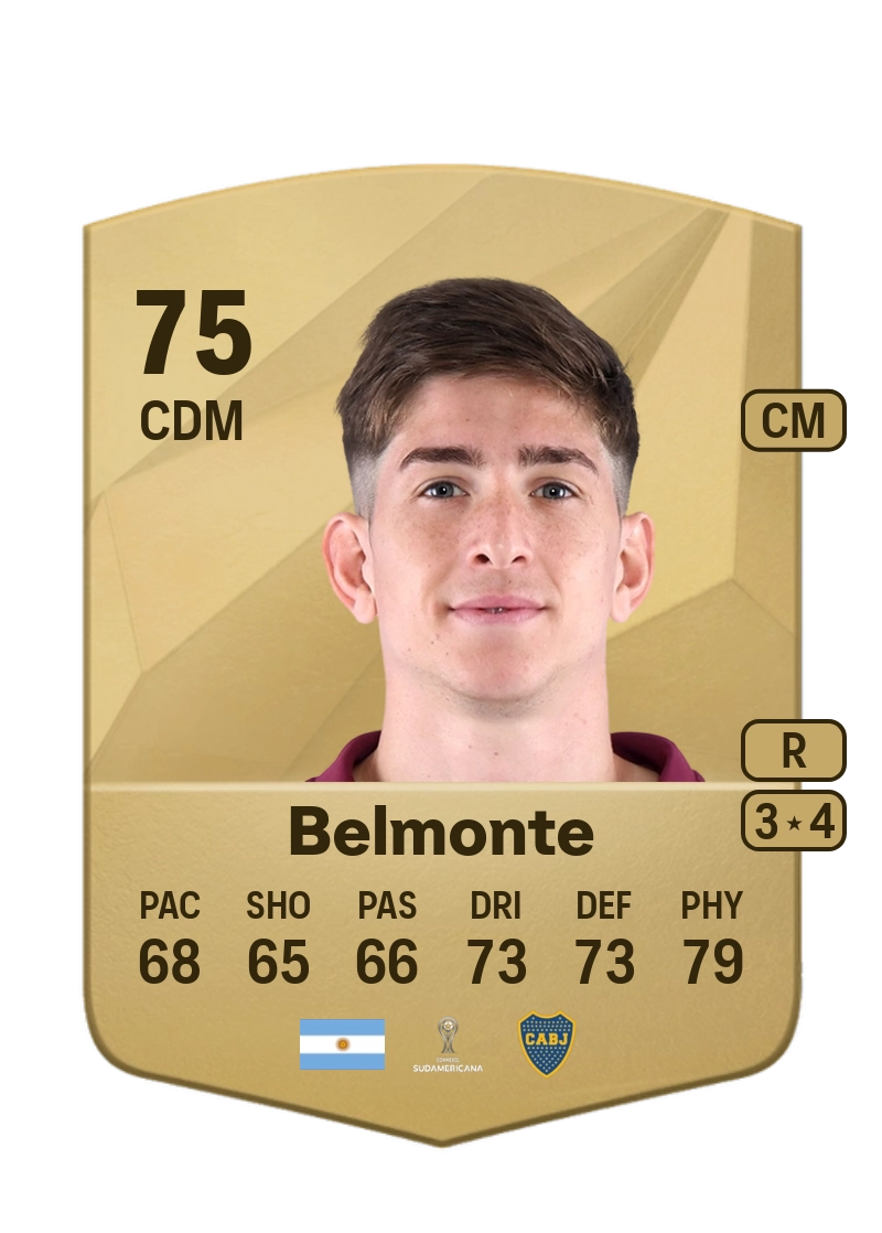 Tomás Belmonte Common 75 Overall Rating