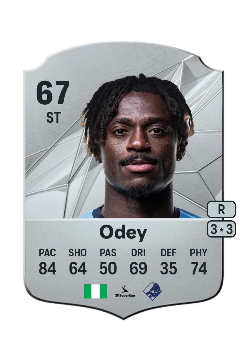 Stephen Odey Rare 67 Overall Rating