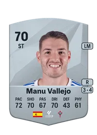 Manu Vallejo Common 70 Overall Rating