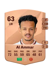 Turki Al Ammar Common 63 Overall Rating