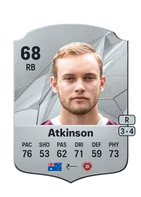 Nathaniel Atkinson Rare 68 Overall Rating