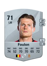 Daam Foulon Common 71 Overall Rating