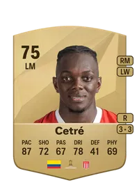 Edwuin Cetré Common 75 Overall Rating