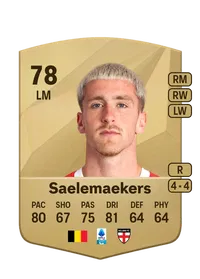 Alexis Saelemaekers Common 78 Overall Rating