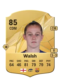 Keira Walsh Rare 85 Overall Rating