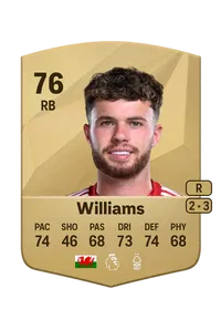 Neco Williams Common 76 Overall Rating