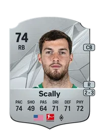 Joe Scally Rare 74 Overall Rating