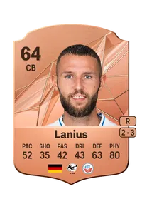 Dominik Lanius Rare 64 Overall Rating