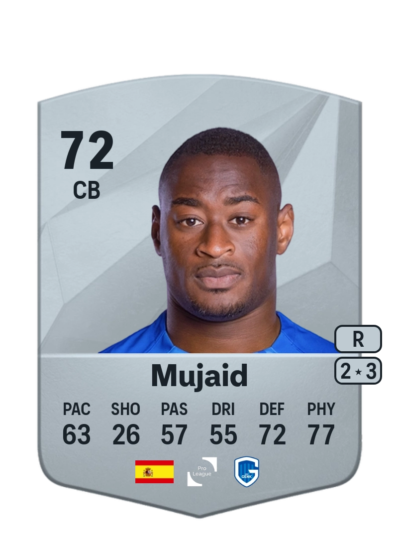 Mujaid Common 72 Overall Rating