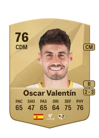 Óscar Valentín Common 76 Overall Rating