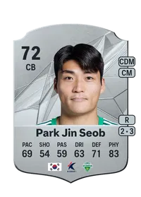 Park Jin Seob Rare 72 Overall Rating