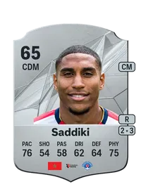 Driess Saddiki Rare 65 Overall Rating