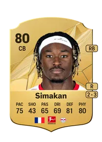 Mohamed Simakan Rare 80 Overall Rating