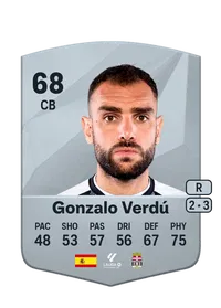 Gonzalo Verdú Common 68 Overall Rating