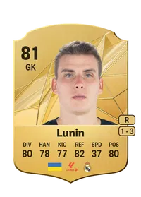 Andriy Lunin Rare 81 Overall Rating