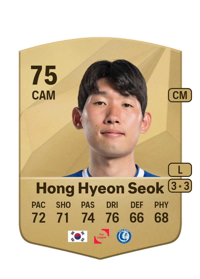 Hong Hyeon Seok Common 75 Overall Rating
