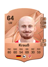 Maximilian Krauß Rare 64 Overall Rating