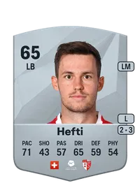 Nias Hefti Common 65 Overall Rating