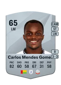 Carlos Mendes Gomes Common 65 Overall Rating