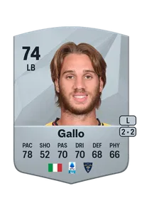 Antonino Gallo Common 74 Overall Rating