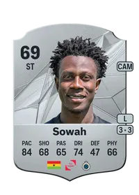 Kamal Sowah Rare 69 Overall Rating