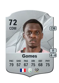 Claudio Gomes Rare 72 Overall Rating