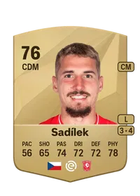 Michal Sadílek Common 76 Overall Rating