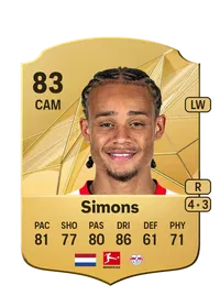 Xavi Simons Rare 83 Overall Rating